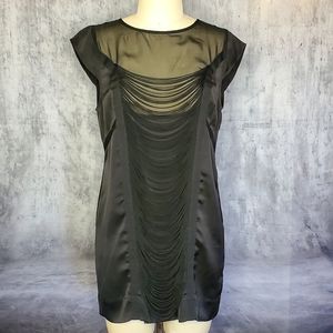 KARDASHIAN KOLLECTION Deep Plunge, Fringe Dress